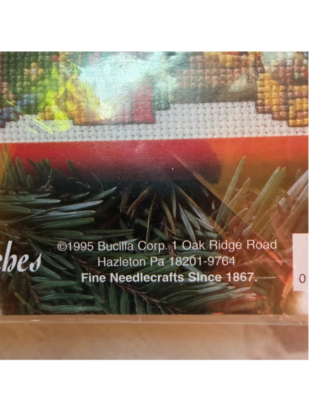 NOS Vintage 1995 Bucilla Christmas Cottage Christmas Eve Cross Stitch Kit 4 X 6